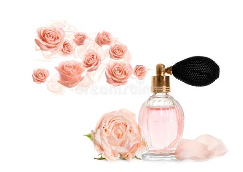 Perfume with Floral Scent on Background Stock Photo - Image of flowers, essential: 187143592