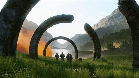 Download Halo Infinite Burning Zeta Rings Wallpaper | Wallpapers.com