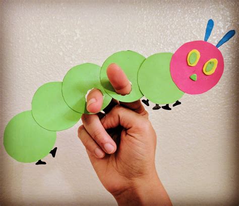 The Very Hungry Caterpillar - Finger Puppet Craft - The Joy of Sharing