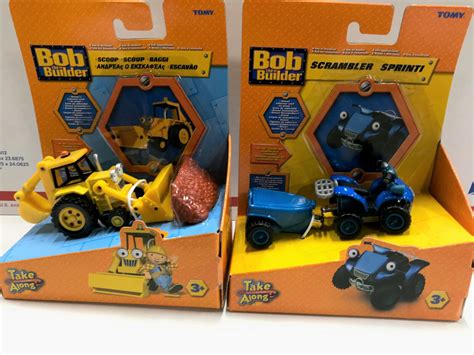 Bob The Builder Take Along SCOOP And SCRAMBLER Die-cast Vehicles By ...