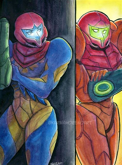 Metroid Fusion Fan Art Print 9x12 - Etsy