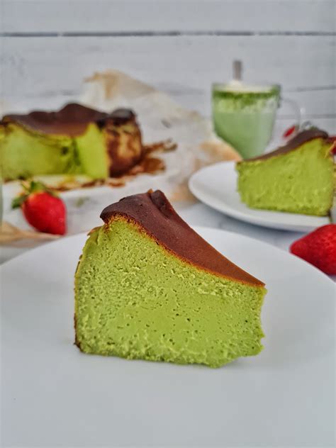 Matcha Burnt Basque Cheesecake Recipe