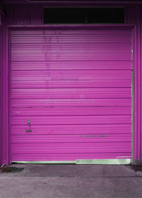 Garage Door on Warehouse and Regular Door Stock Image - Image of backdrop, loading: 236526291