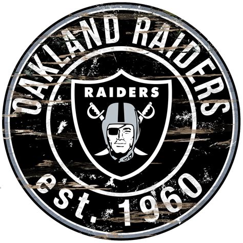 ~Oakland Raiders Wood Sign - 24" Round - Special Order~ backorder | Nfl oakland raiders, Raiders ...