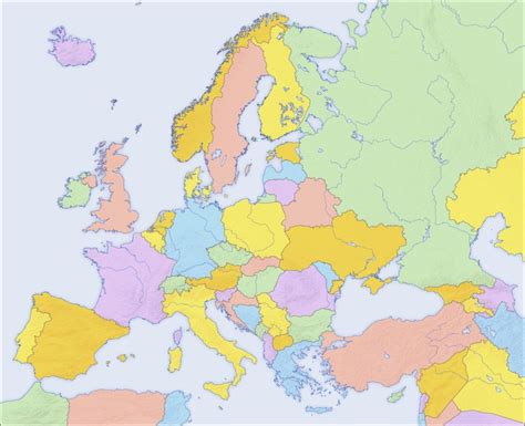 Mapas de Europa: imágenes para descargar e imprimir