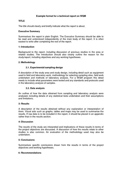 Technical Report Writing - Examples