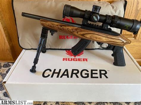 ARMSLIST - For Sale: NEW-Ruger Charger 10/22 Pistol w/Scope & Bipod - NIB