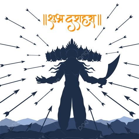 Ravana Dahan Happy Dussehra Navratri And Durga Puja Festival Of India ...