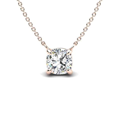 Cushion Cut Diamond Pendant - Linda & Co