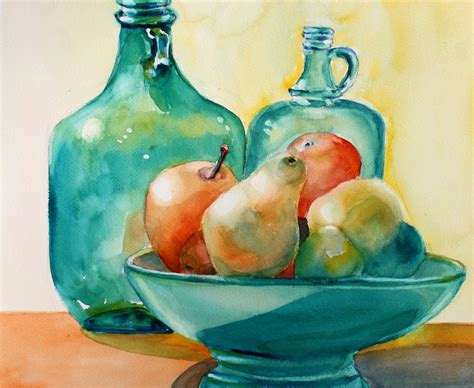 Watercolor Fruit Still Life at PaintingValley.com | Explore collection ...