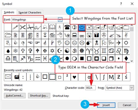 5 Ways to Insert Mail/Envelope Symbol (Text) In Word (Email On Keyboard ...