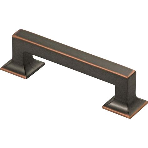 Hickory Hardware Studio 96 mm Oil-Rubbed Bronze Cabinet Pull-P3011-OBH - The Home Depot