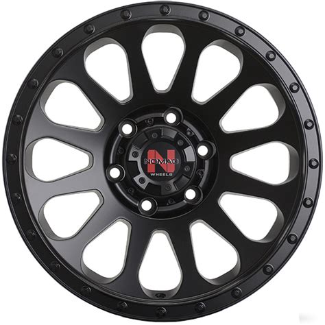 Nomad Victim 17x9 6x114.3 Matte Black Wheel & Tyre Package| Autocraze