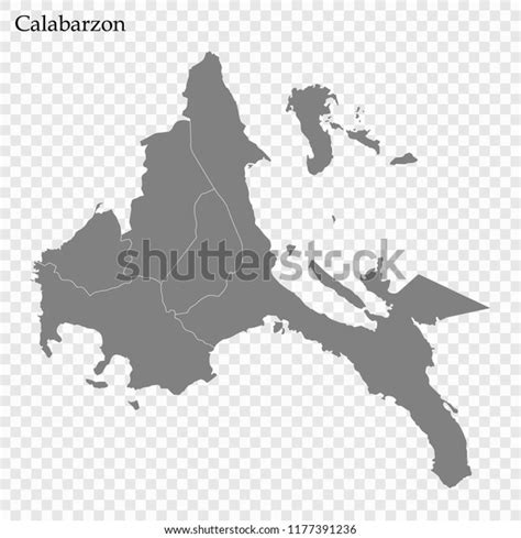 Calabarzon Physical Map