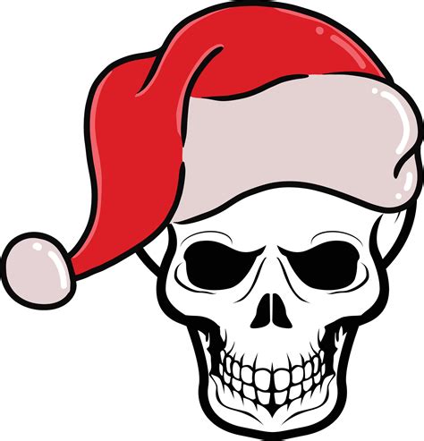 Santa skull vector mascot character 27013068 Vector Art at Vecteezy