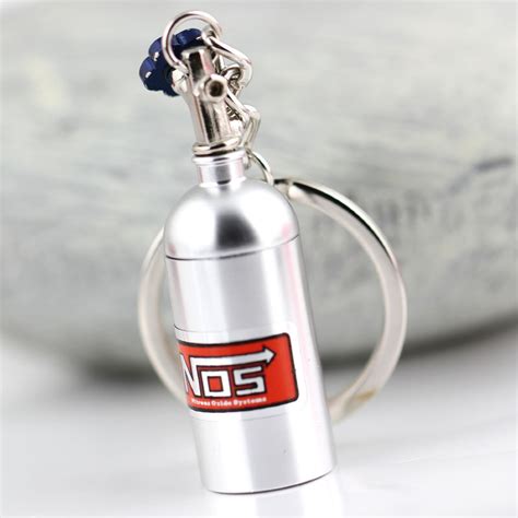 NOS Bottle Keyring Silver - Kool keyringsKool keyrings