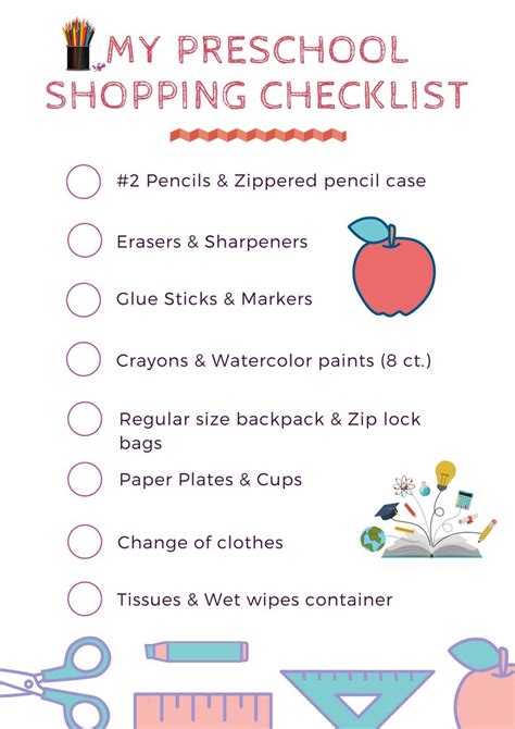 Preschool Supply List | Preschool supplies, Preschool supply list, Back ...