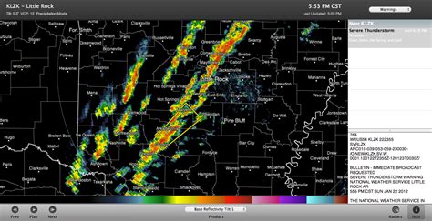 The Weather Centre: Severe Thunderstorm Warning- Arkadelphia, Arkansas