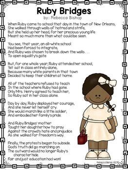 Ruby Bridges | Black history lesson, Black history month poems, Black ...