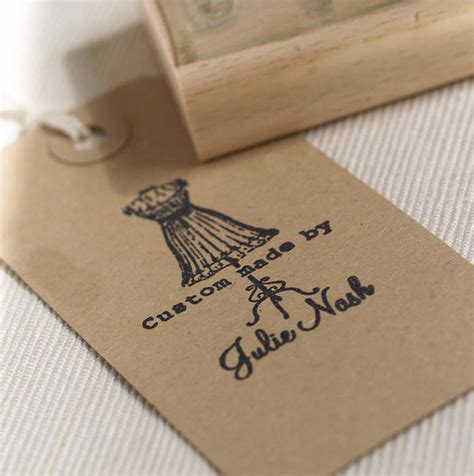 Personalised 'Custom Made By..' Stamp By Pretty Rubber Stamps | notonthehighstreet.com