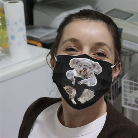 Koala Bear Pocket Cloth Face Mask | Allbluetees.com