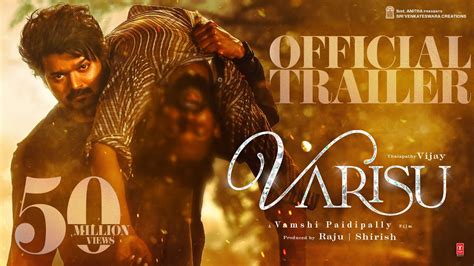 Varisu - Official Trailer | Thalapathy Vijay | Rashmika | Vamshi ...