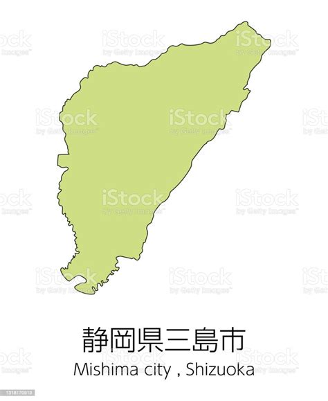 Map Of Mishima City Shizuoka Prefecture Japantranslation Mishima City Shizuoka Prefecture Stock ...