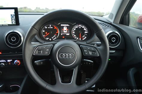 2017 Audi A3 sedan (facelift) steering wheel First Drive Review