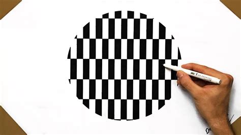 SATISFYING VIDEO Circle Optical Illusion Trippy Cool Easy Speed Drawing ...