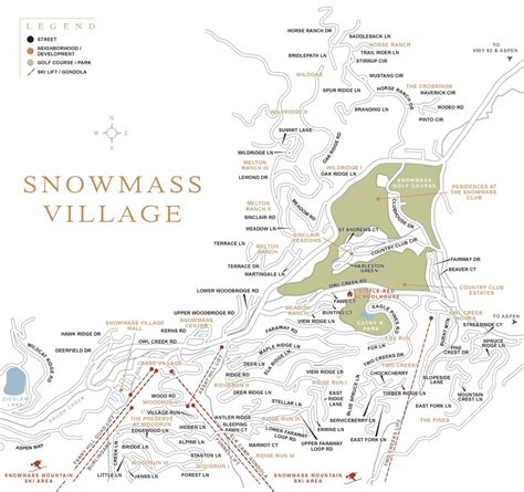 Snowmass Village Colorado Town Map – Aspen Snowmass Real Estate