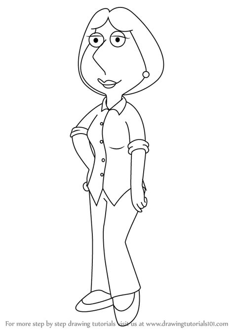 Learn How to Draw Lois Griffin from Family Guy (Family Guy) Step by Step : Drawing Tutorials