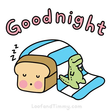 Cute Sleepy Goodnight Cartoon GIF | GIFDB.com