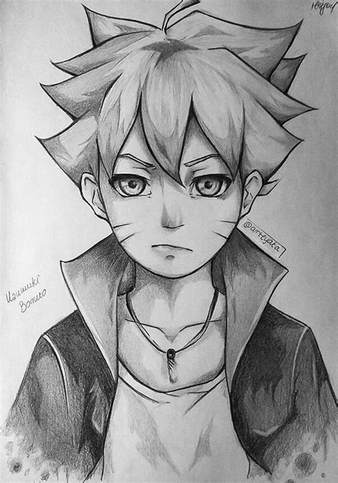 Pin de Bogdan Cernescu em Naruto Drawings | Desenho do boruto, Anime ...