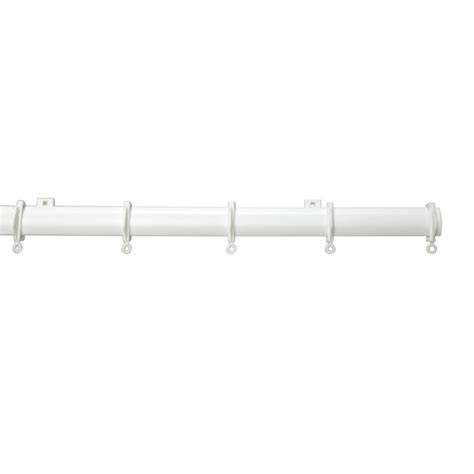 Uncorded White Plastic Fixed Length Curtain Track (L)1200mm | Departments | DIY at B&Q