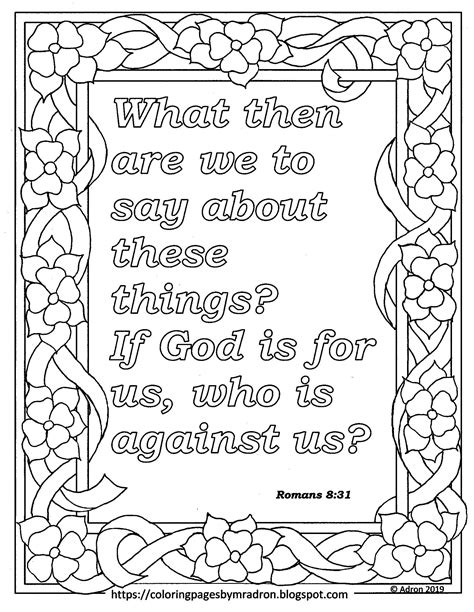 Romans 10 Coloring Page