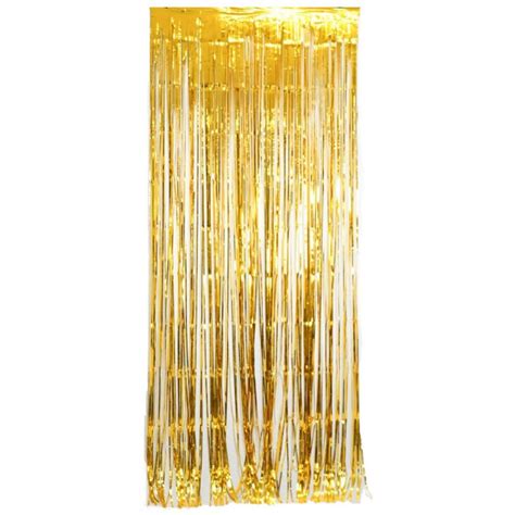 Gold Metallic Curtain – Party Splendour