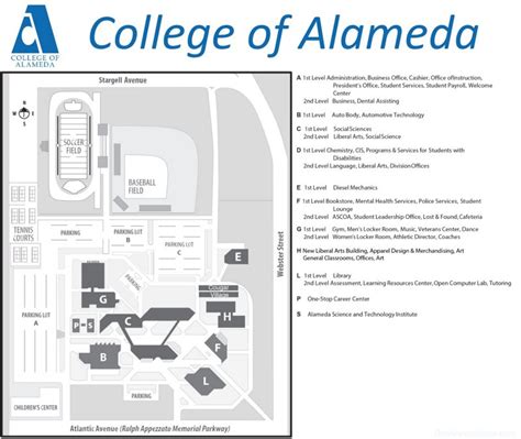 College of Alameda Campus Map - Ontheworldmap.com