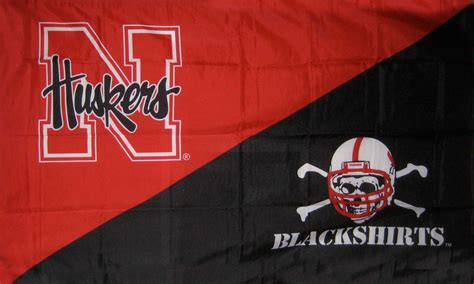 Image detail for -Nebraska/Blackshirts House Divided Flag « Housedividedflags.com | Nebraska ...