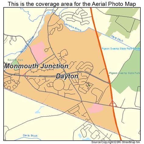 Aerial Photography Map of Dayton, NJ New Jersey