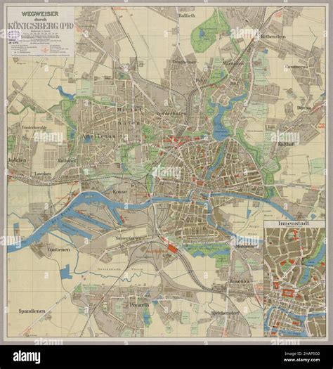 Königsberg Map, Königsberg Plan, Old Königsberg Map, Retro Königsberg Print, Kaliningrad Map ...