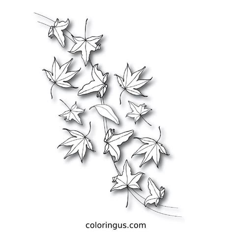 Autumn Leaves Coloring Pages (Free Printable PDF)