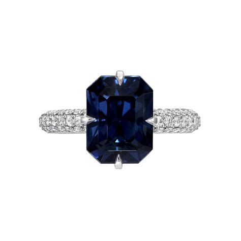 Blue Spinel Diamond Platinum Ring 4.01 Carat - Merkaba Jewelry