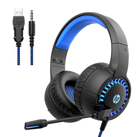 HP STEREO HEADSET/HEADPHONE WITH USB + LED + MIC BLACK