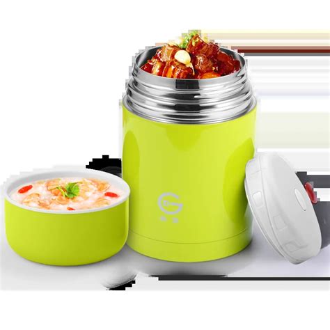 Food Jar Stewing Pot Braised Beaker Vacuum Insulated Stainless Steel Container Lunch Box Vacuum ...