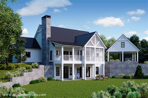 Modern Farmhouse House Plan - Max Fulbright Designs