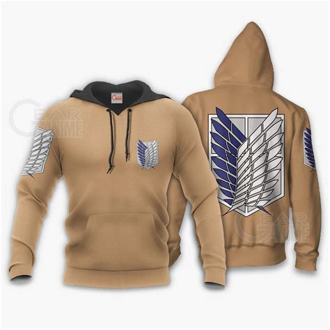 AOT Wings Of Freedom Scout Shirt Costume Attack On Titan Hoodie Sweater - Attack On Titan Stuff