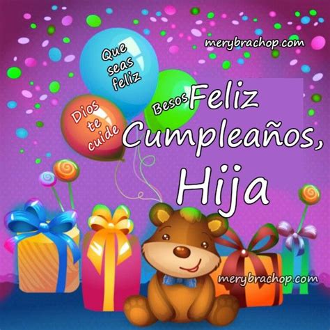 saludos cumpleanos hija querida | Happy birthday pictures, Animated happy birthday wishes, Happy ...