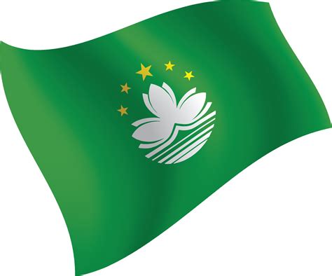 Macau flag waving isolated vector illustration 6794639 Vector Art at ...