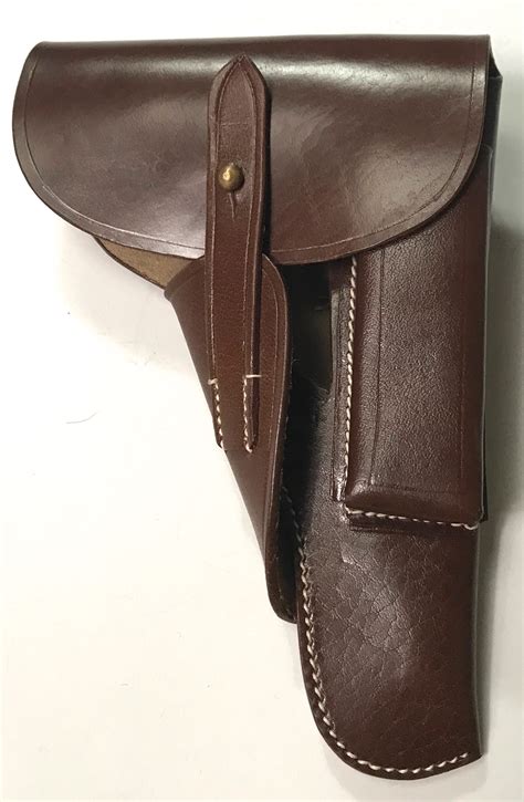 BROWNING 9MM HIGH POWER PISTOL HOLSTER-BROWN LEATHER | Man The Line