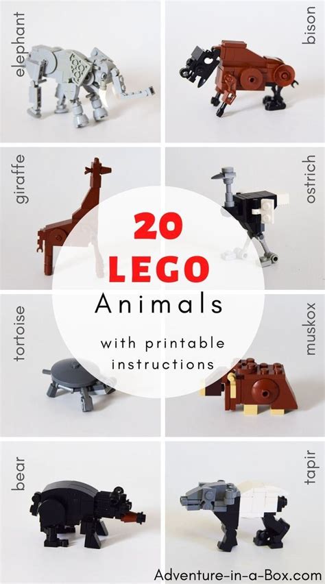 LEGO Animals Instructions | Lego animals, Lego animals instructions, Lego zoo